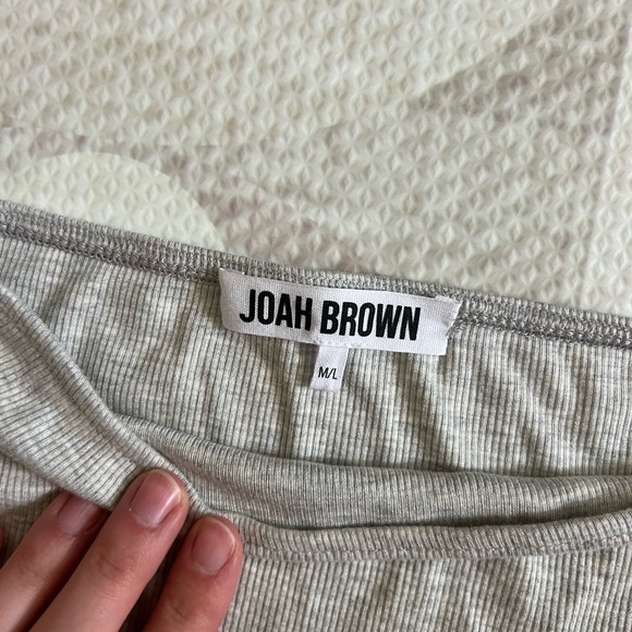 JOAH BROWN one shoulder ribbed mini dress - gray - Picture 4 of 6